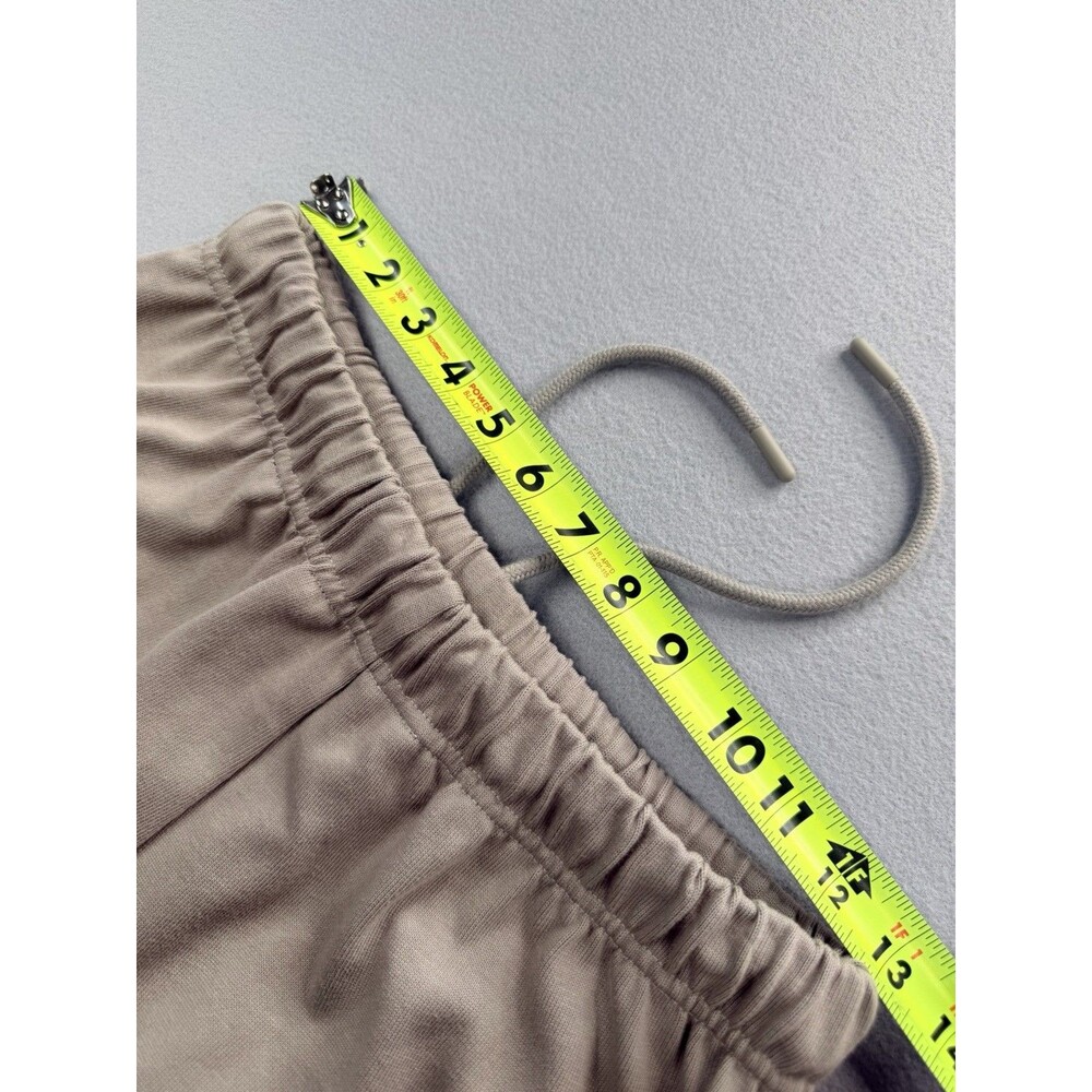 Fear of God Essentials Beige Cotton Midi Skirt Women S Drawstring Pockets - Picture 10 of 12